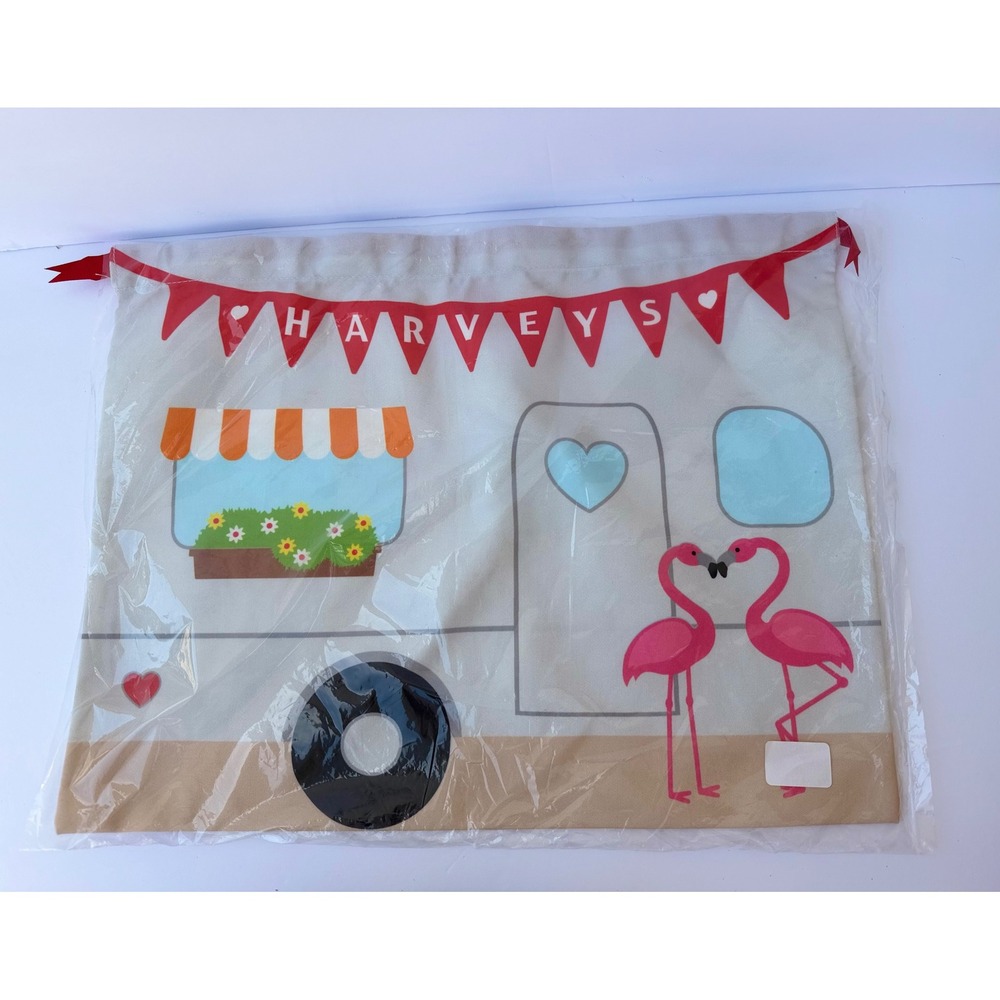 Harveys Seatbeltbag Retro Camper Dust Bag Flamingo Banner Storage Pouch New